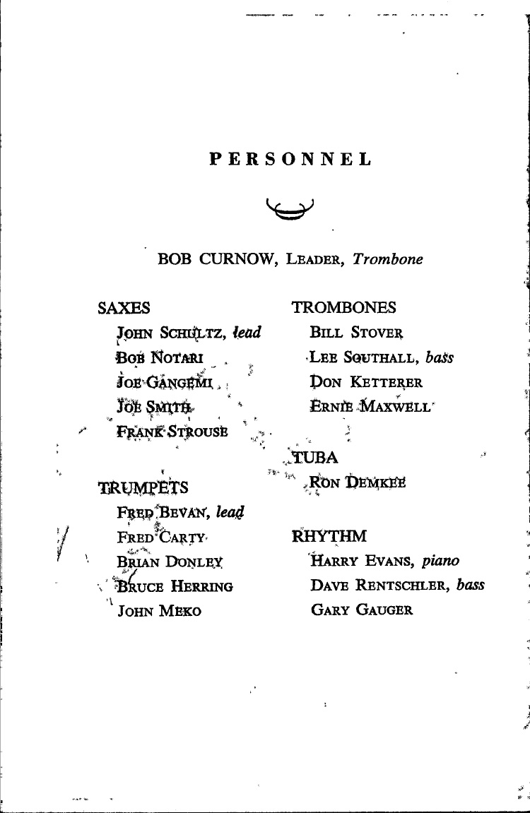 ‘Big Band Jazz’ concert program page 3