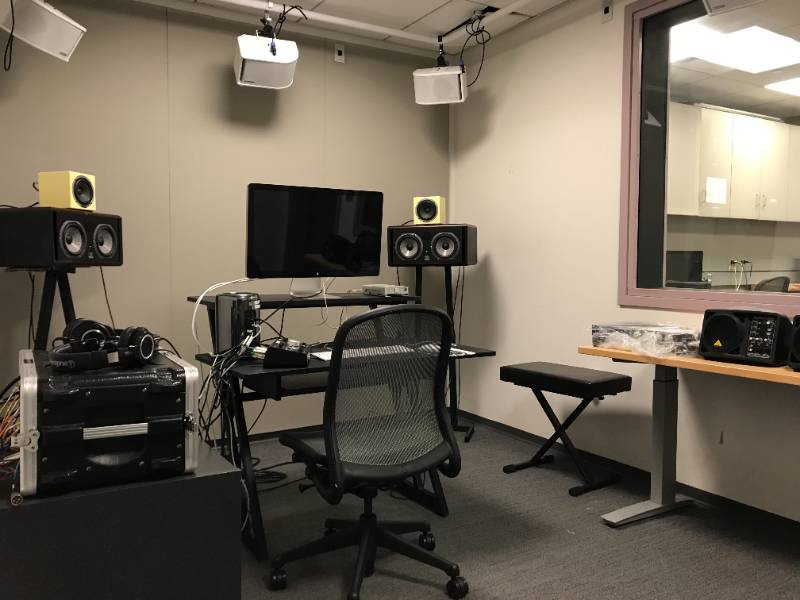 Studio B: the main recording and mixing station.