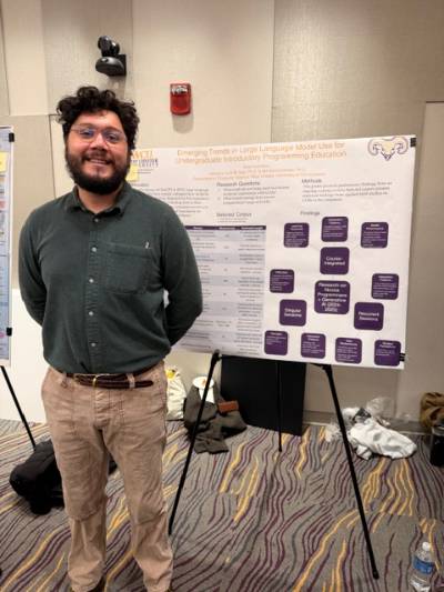 Brian Kominick received the first place award among graduate students for his poster presentation