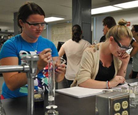 Students in lab