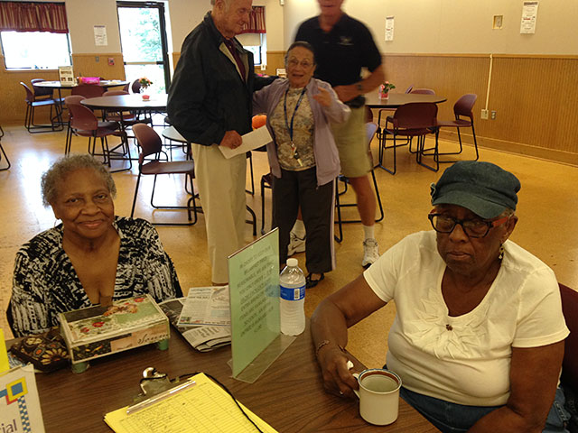 Students visit with West Chester Elders and conduct interviews