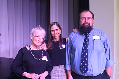 A REACH attendee snapped this photo of lead investigators Dennie Palmer Wolf, Ellie Brown, and Steven Holochwost at the end of a successful day!