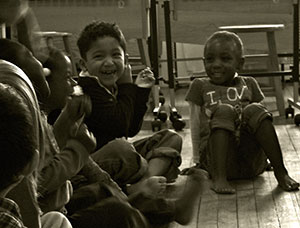 Children smiling and laughing