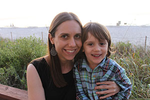 Dr. Ellie Brown with her son Max