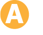 uppercase white A in a yellow circle
