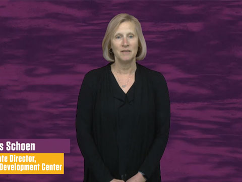 Watch the Meet Phyllis Schoen, Associate Director for Employer Engagement video