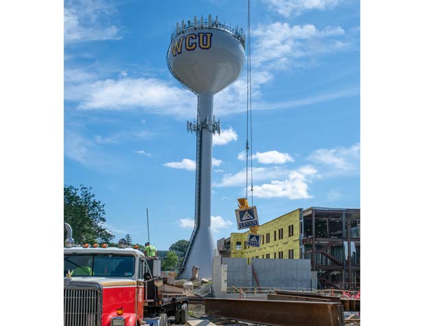 Water tower in 2020